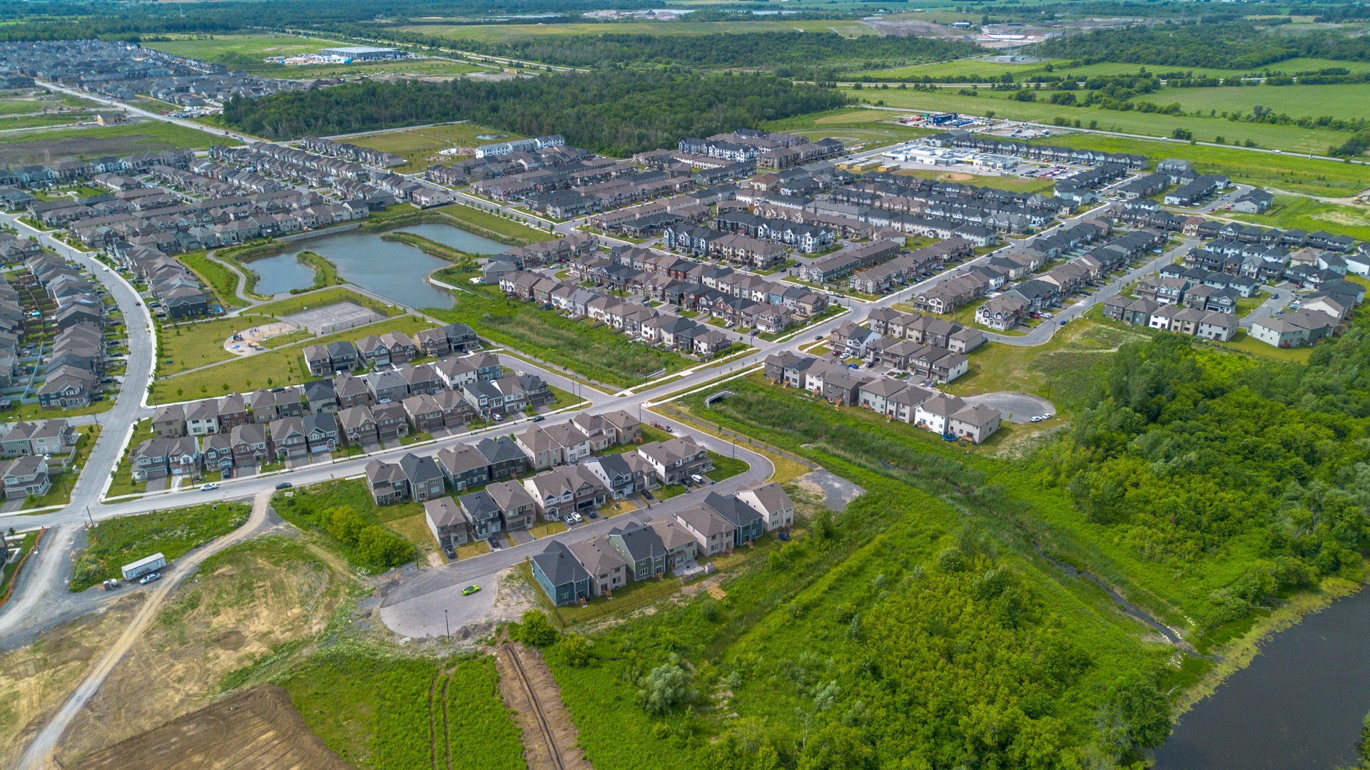 Aerial drone shot